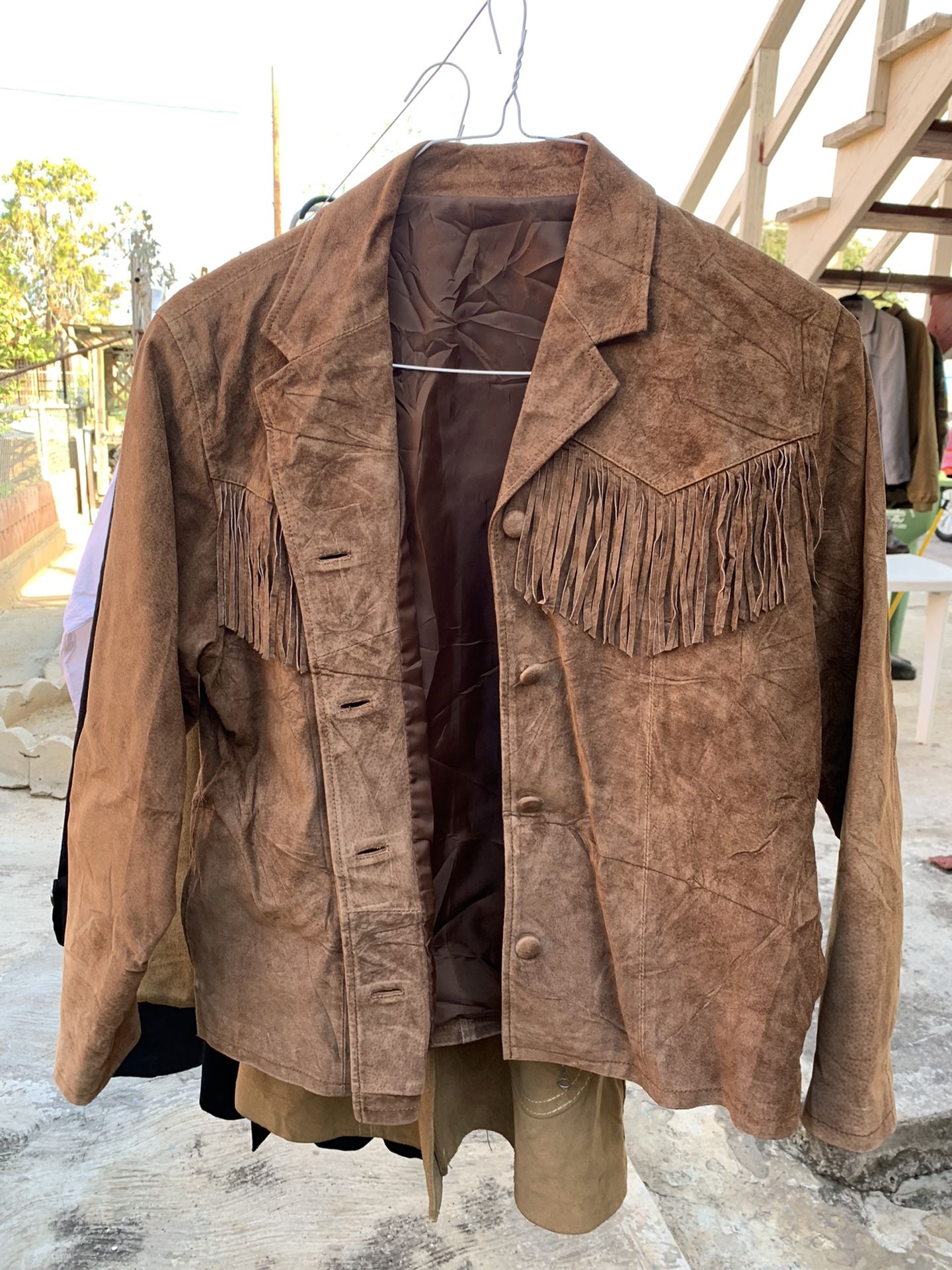 Vintage Leather Lot Of Two Jackets