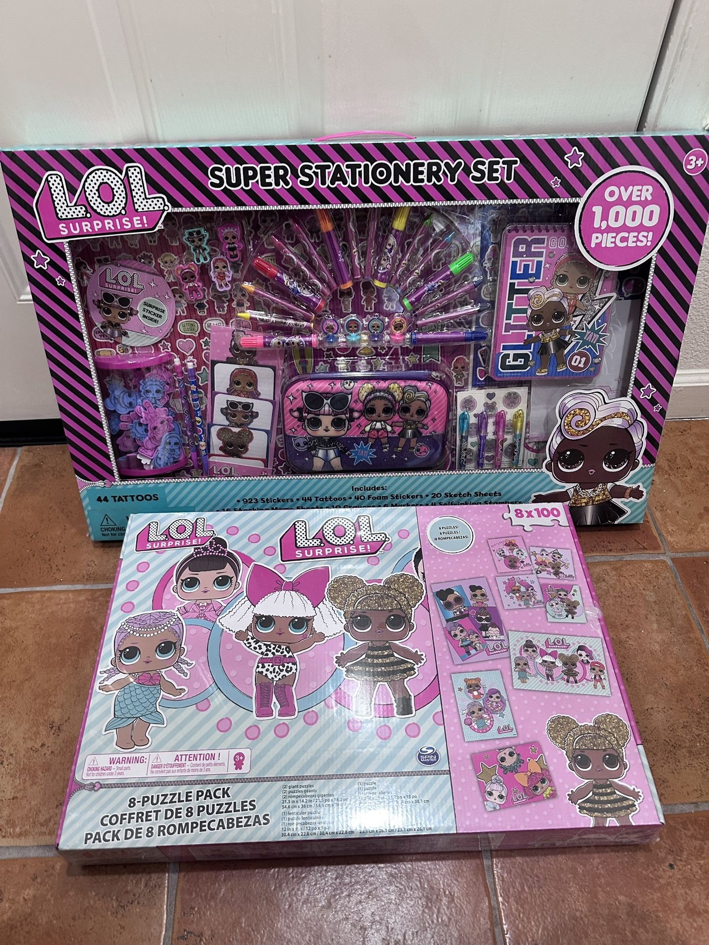 lol Doll Kids Art Set And 8 Puzzle Set 