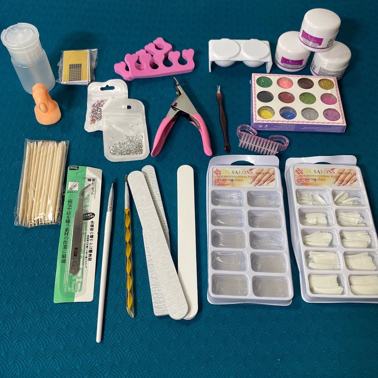 34 in 1 Acrylic Nail Kit Manicure Set