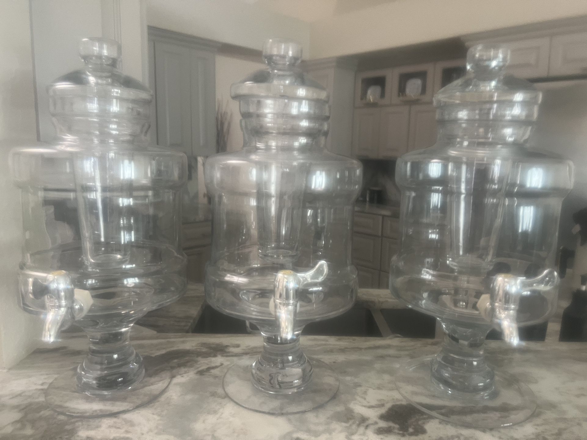 Large Glass Drink Dispenser