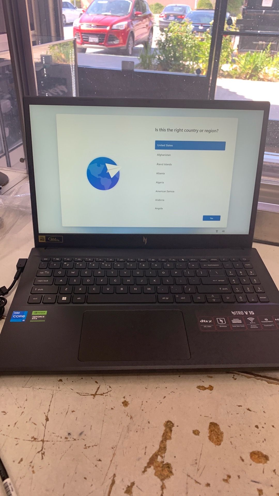 Gaming laptop