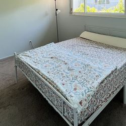 Queen Frame and Mattress