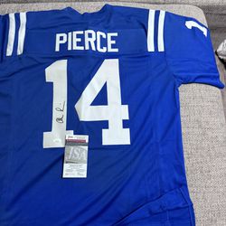 Alec Pierce Signed Autograph Custom Jersey - JSA COA - Indianapolis Colts