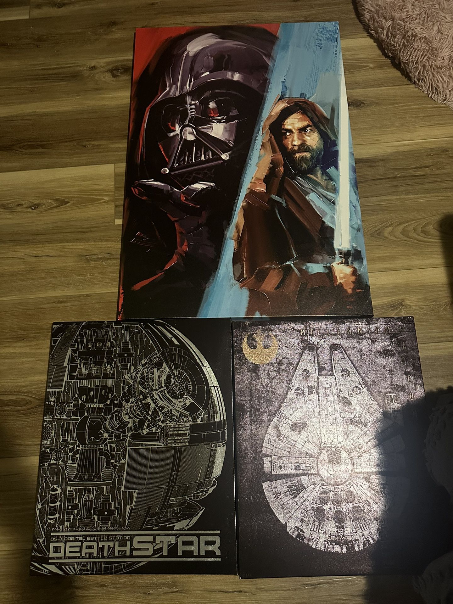 Star Wars Canvas Wall Art Set Of 3 New Retails For Over $100
