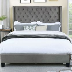 Ryleigh gray queen platform bed