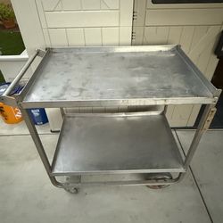HEAVY DUTY WELDED ALUMINUM CART, 8” Wheels
