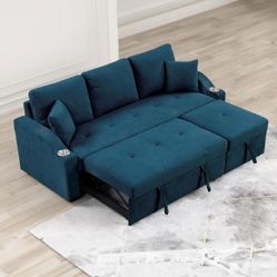 FINANCE TODAY! Royden Couch Sofa Sectional with Pull out Sleeper