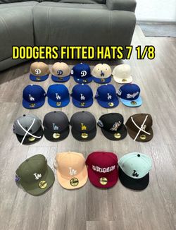 MLB New Era Los Angeles Dodgers Patch And Non Patch Múltiple Colors 59fifty Fitted Hats Size 7 1/8