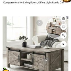 Rustic Barn Door Coffee Table
