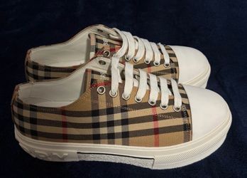 Burberry Check Sneakers Size:38/7.5W or 6M