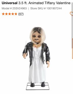 Universal 3.5 ft. Animated Tiffany Valentine