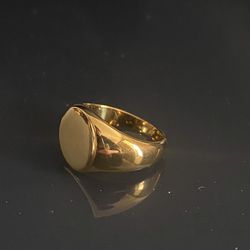 Gold plated pinky ring
