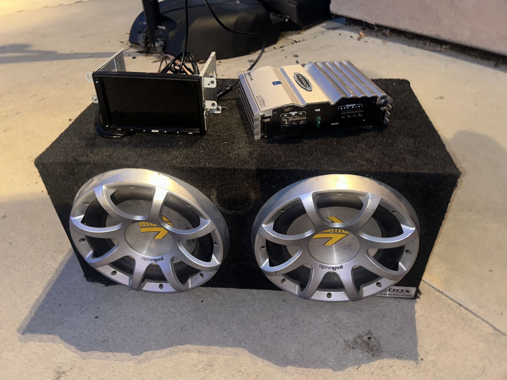 Subwoofer Amp and CarPlay Head unit