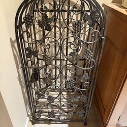 Wrought Iron Wine Rack