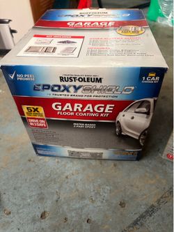 Rust-Oleum EpoxyShield 1-Car Garage Floor Coating Kit (Gray Gloss, ~200–250 sq ft)