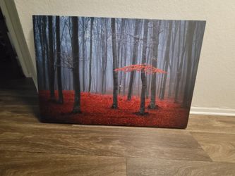 Misty Scarlett Forrest Canvas 