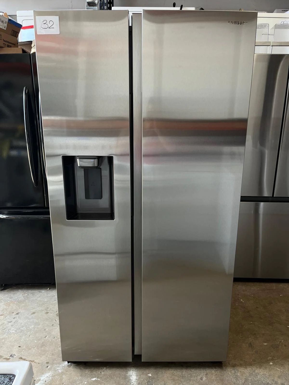 SAMSUNG 36 INCH COUNTER DEPTH FREESTANDING SIDE BY SIDE SMART REFRIGERATOR