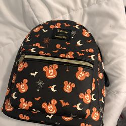 Disney’s Mickey Mouse Halloween Pumpkin Loungefly Backpack