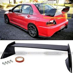 03-07 Evolution EVO 7 8 9 Painted Glossy Black Rear High Wing Trunk Spoiler