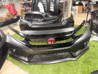 Fits 16-21 Honda Civic Sedan TR Style  front $ Rear Bumper Cover Replacement W/Diffuser new