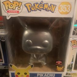 Pokémon Metallic Pikachu 10 Inch Funko Pop