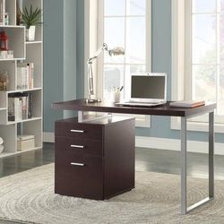 Cappuccino Finish Desk With Reversible Set Up Option!! SUPER SALE!