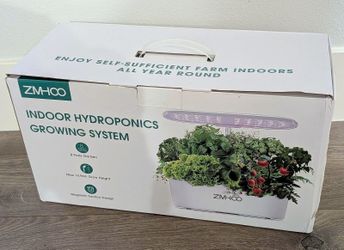 NIB ZMHCO Indoor Hydroponics Growing System, 8 Pods Herb Smart Garden TY001