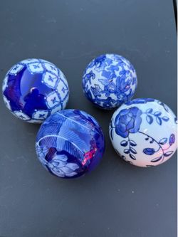 Cobalt painted balls