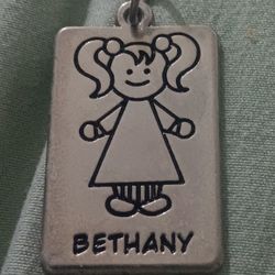 150 Steel Name Tag Kids Charm ID 