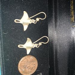 Sterling Silver Man A Ray Earrings