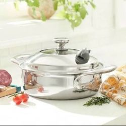 CACEROLA DE 2.5 QT DE ACERO INOXIDABLE 5-PLY VIDA SANA PRINCESS HOUSE 🌷⚘️