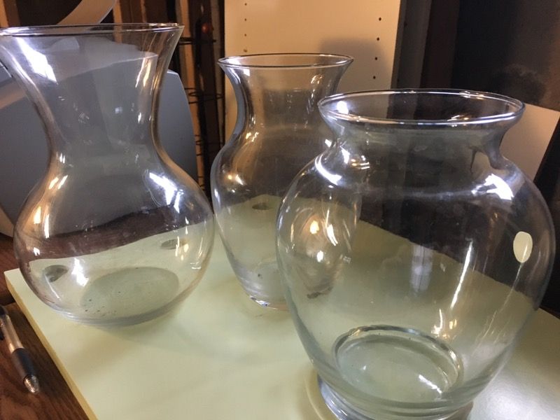Different size flower vase