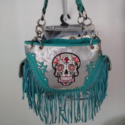 Candy Skull Large Purse