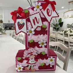Strawberry Shortcake Number “1” Piñata – Gently Used