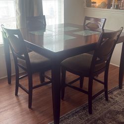 Dining Room Table  With Buffet Cabinet 