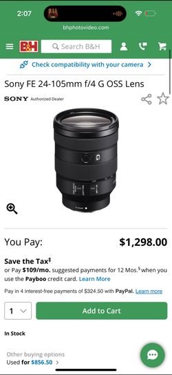 Sony FE 4/24-105 G OSS