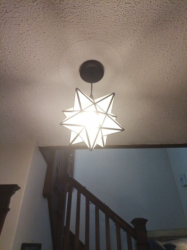 Beautiful Hanging Star Antique Fixture