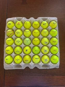 30 Assorted Yellow Balls