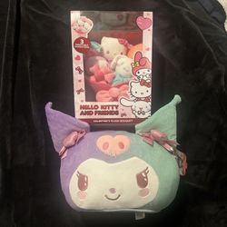 Hello Kitty & Friends Valentines Day Plush Bouquet 3 Characters w/Kuromi Bucket