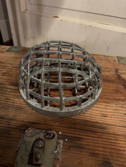 Vintage Metal Dome Flower Frog