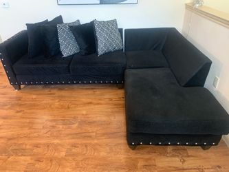 Black soft couch