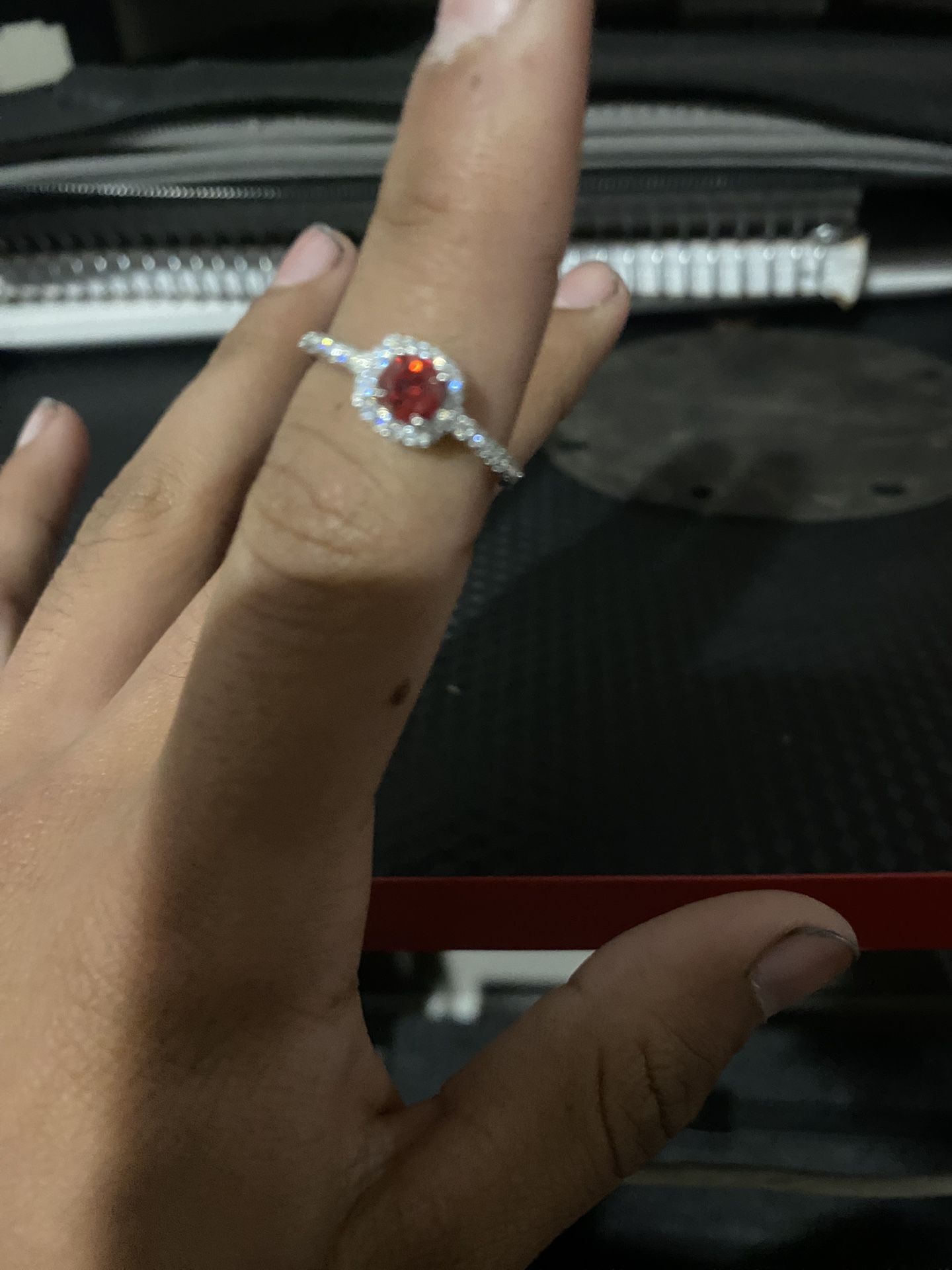 VVS1 Moissanite Diamond Ring 1ct