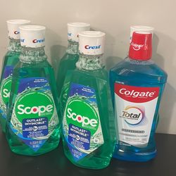 Crest /Colgate Mouthwash 33.8oz *6bottles For $25