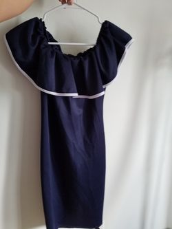 Blue fitting dress