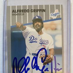 LA Dodgers Autograph Signed Baseball card