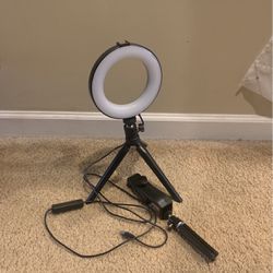 Small Ring Light With Phone Holder
