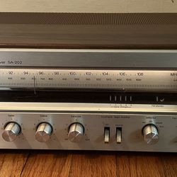 Vintage Technics FM/AM Sterio Receiver SA-202 