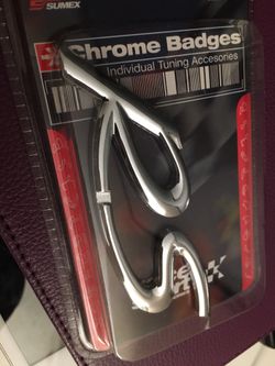NEW!! Chrome badges for cars