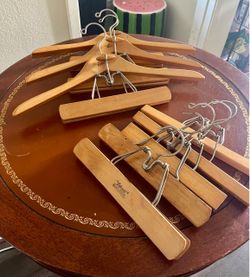 Vintage wood hangers
