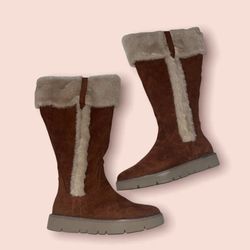 (NWD) Midnight Velvet Cozy Tall Boot Fur Suede WMNS Boot SZ: US 9/EUR 40/UK 6.5